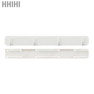 Hhihi Hook Rail  Wall Hanger Stretchable U Shaped Adhensive Extra Storage Space Crack Plastic for Towels Bathroom