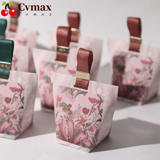 Cvmax ถุงขนม ลายดอกไม้ สร้างสรรค์ ของขวัญงานแต่งงาน ปาร์ตี้ 10 ชิ้น