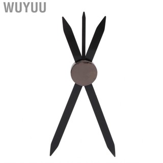 Wuyuu Eyebrow Stencil Ruler Black Stainless Steel Makeup Caliper LJ4