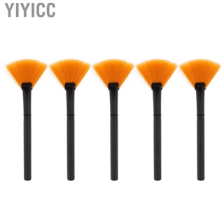 Yiyicc 5pcs  Brush Fan Handle DIY Soft Face Applicator