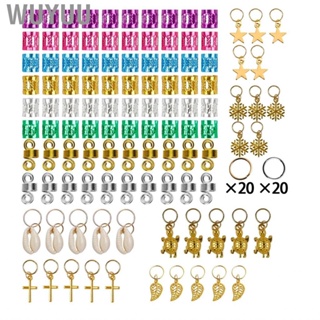 Wuyuu 150pcs Hair Jewelry Rings Decorations Decorative Cuffs Colorful