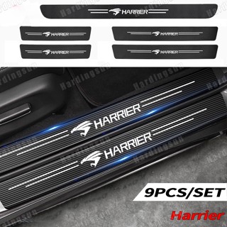 สติกเกอร์คาร์บอนไฟเบอร์ สําหรับติดตกแต่งประตูรถยนต์ Toyota Harrier
