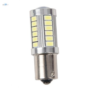 Ba15s หลอดไฟ LED 12V 1156 P21W 33 ดวง สีเงิน สีขาว สําหรับติดด้านข้างรถยนต์