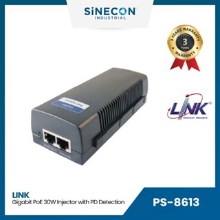 Link(ลิ้งค์) Gigabit PoE Injector รุ่น PS-8613 30 W INJECTOR with PD detection