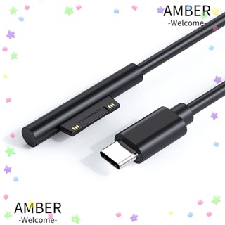 Amber PD อะแดปเตอร์สายชาร์จแล็ปท็อป 45W 15V 3A สําหรับ Microsoft Surface 7 6 5 4 3 Book 2