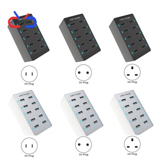 ฮับที่ชาร์จ USB 50W 10 พอร์ต สีดํา 1 ชิ้น (EU)