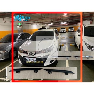 Rto สติกเกอร์ติดกรอบด้านหน้ารถยนต์ ABS โครเมี่ยม สีดํา สําหรับ Toyota VIOS 2019 2020 1 คู่