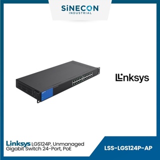 Linksys ลิงค์ซิส รุ่น LGS124P-AP สวิตซ์ Unmanaged GIGABIT SWITCH 24-port, POE