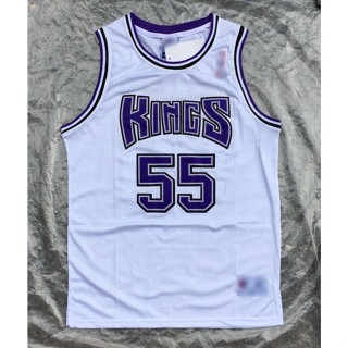 เสื้อกีฬาบาสเก็ตบอล ลายทีม Jason Williams Sacramento Kings สไตล์เรโทร คลาสสิก สําหรับผู้ชาย