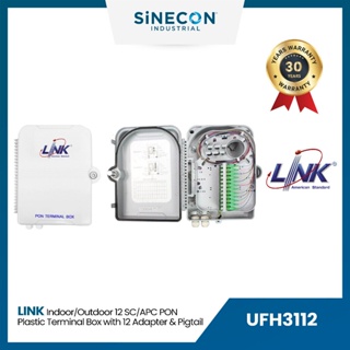 Link(ลิ้งค์) กล่องรวมสายและกระจายสาย UFH3112 12-24F, FTTx Terminal ENCLOSURE w/12 SC/APC Adapter &amp; Pigtail