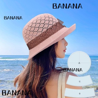 Banana1 ไม้บรรทัดแม่แบบ อะคริลิคใส สําหรับตัดหมวก แม่แบบ เย็บปะติดปะต่อกัน วัยรุ่น