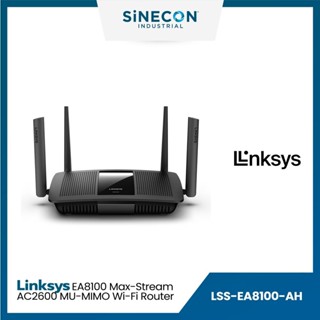 Linksys ลิงค์ซิส รุ่น EA8100-AH เร้าเตอร์ไวไฟ MAX-STREAM AC2600 MU-MIMO GIGABIT WI-FI ROUTER Dual-band Wi-Fi Speedsupto