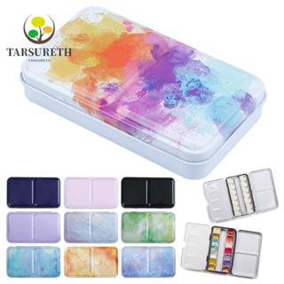 Tarsureth กล่องเหล็กใส่สีน้ํา พกพาง่าย หลายสี สําหรับเดินทาง DIY