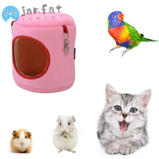 Janfat บ้านกรงหนูแฮมสเตอร์ ผ้าฝ้าย ทรงกระบอก ขนาดเล็ก ทนทาน สําหรับสัตว์เลี้ยง หนูแฮมสเตอร์