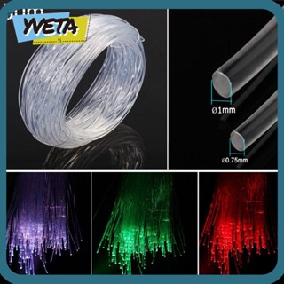 Yveta สายไฟเบอร์ออปติก Led พลาสติก ขนาด 50 ม.X0.75 มม. 1.0 มม. สําหรับตกแต่ง DIY