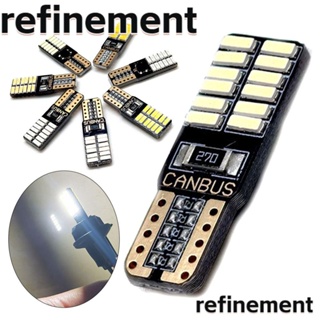 Refinement ไฟอ่านหนังสือ T10 4014 PCB LED 12V สําหรับรถยนต์