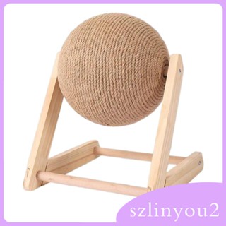 [szlinyou2] ลูกบอลข่วนป่านศรนารายณ์ สําหรับสัตว์เลี้ยง แมว