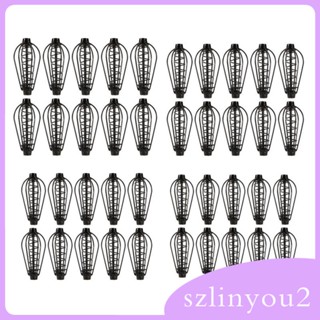 [szlinyou2] ตะกร้าใส่เหยื่อตกปลา 20 กรัม 30 กรัม 40 กรัม 50 กรัม สําหรับกุ้งก้ามกราม ปลาซิว 10 ชิ้น