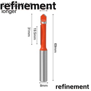 Refinement ดอกกัดมิลลิ่ง ก้าน 8 มม. สําหรับงานไม้