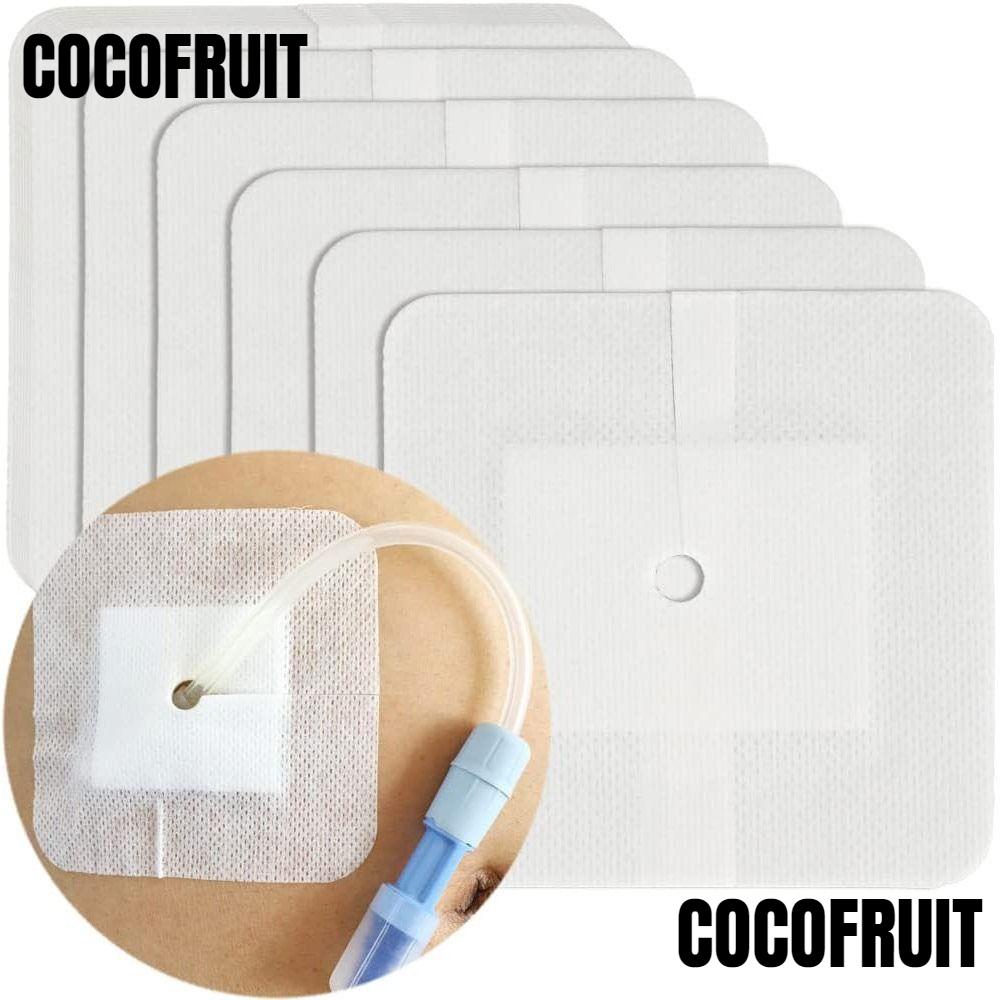 COCOFRUIT 10pcs Chest Catheter Cover, Gtube Supplies อุปกรณ์ไตเทียม Feeding Tube Pad, ทนทาน Peritone