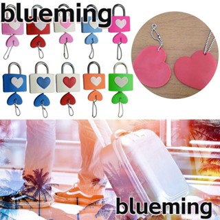 Blueming2 กุญแจล็อคกระเป๋าเดินทาง แบบยาง รูปหัวใจ หลากสี กันขโมย แบบพกพา สําหรับตกแต่งบ้าน