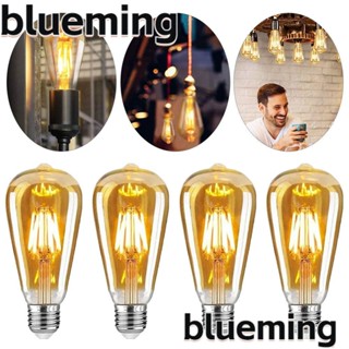 Blueming2 หลอดไฟ LED ST64 ST64 E27 2W 4W 6W 8W 2700K 3000K สําหรับตกแต่งบ้าน