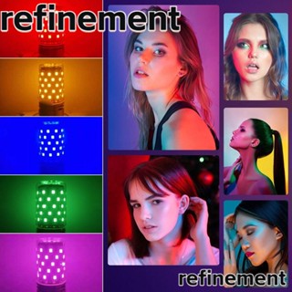 Refinement หลอดไฟ Led อลูมิเนียม 85-265V E14 E27 หลากสีสัน สําหรับตกแต่งบ้าน