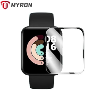 Myron ฟิล์มป้องกันรอยขีดข่วน ขอบโค้ง สําหรับ Mi Watch Lite Redmi Watch 1/2 ชิ้น