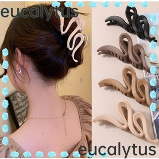 Eucalytus1 กิ๊บติดผมอะคริลิค รูปคลื่น เรขาคณิต หรูหรา แฟชั่น สําหรับผู้หญิง