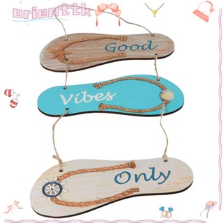 Orienttk ป้ายไม้ ลาย Good Vibes Only 9x12 นิ้ว สําหรับแขวนตกแต่งบ้าน ชายหาด