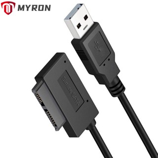 Myron สายเคเบิลฮาร์ดดิสก์ 13Pin 7+6 USB 2.0 เป็น Sata II