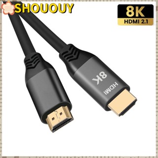 Shououy สายเคเบิล HDMI 2.1 HDR10 HDTV 8K@60Hz 4K@120Hz