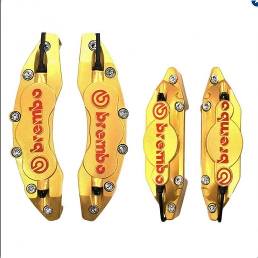 ครอบคาลิปเปอร์ บนดิสเบรค  ของรถยนต์ทุกรุ่น สีทอง(GOLD) 2คู่ มี4ชิ้น