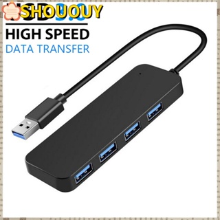 Shououy ฮับขยาย USB 3.0 อะลูมิเนียมอัลลอย ความเร็วสูง สําหรับเมาส์ คีย์บอร์ด