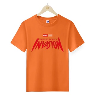 Qihang Secret Invasion เสื้อยืดแขนสั้น คอกลม สีดํา สีฟ้า สีแดง สีเหลือง สําหรับผู้ชาย และผู้หญิง