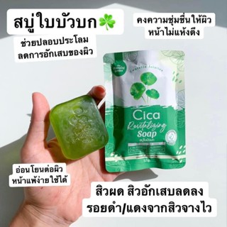 🥬พร้อมส่ง+แท้🥬 ครีม &amp; สบู๋ CICA ใบบัวบกกู้ผิว ลดริ้วรอย สิวอักเสบ สิวผด ผิวแพ้ง่าย รอยสิว ลดการแพ้ กระจ่างใส