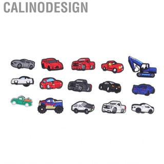 Calinodesign Hole Shoe Decoration  Cartoon Car Charm  Lovely 15Pcs for School