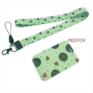 Preston เคสใส่บัตรพนักงาน ลายการ์ตูนสตรอเบอร์รี่ พร้อมสายคล้องคอ สําหรับผู้ชายและผู้หญิง