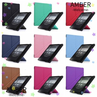 Amber เคสแท็บเล็ตหนัง PU พับได้ คุณภาพสูง 7 นิ้ว สําหรับ Amazon Kindle Oasis 2 3 9 10th Generation