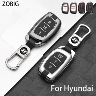 Zobig เคสกุญแจรีโมตรถยนต์ โลหะผสมสังกะสี สําหรับ Hyundai Hyundai Tucson Avante i10 i20 i30 HB20 IX25 IX35 IX45 Mistra Elantra Sonata Verna