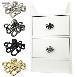 【DREAMLIFE】Handle Drawers Modern Bedroom Zinc Alloy Octopus Decoration Animal Shape