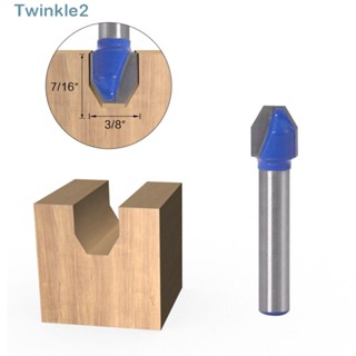 Twinkle ดอกสว่านเราเตอร์ 90 องศา ก้าน V 1/4 ประสิทธิภาพสูง สําหรับงานไม้