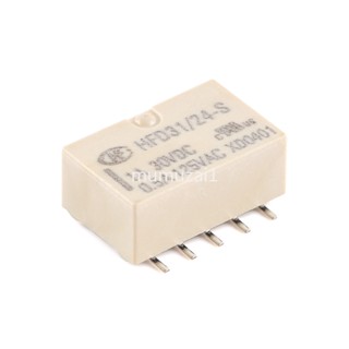 รีเลย์สัญญาณ HFD31 24-S 24VDC 8-Pin ขนาดเล็กพิเศษ