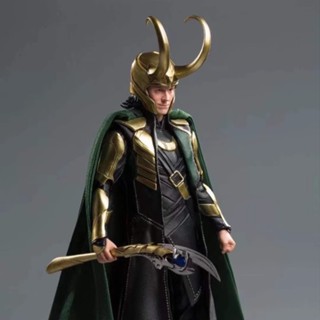 9.9 เหนื่อยมากพร้อมส่ง โมเดลตุ๊กตา Marvel Avengers 1/7 Loki Deluxe Edition ขยับได้