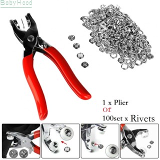 【Big Discounts】Buttons Claw Buckle Lightweight Metal Portable 100pcs 9.5mm Press Studs#BBHOOD