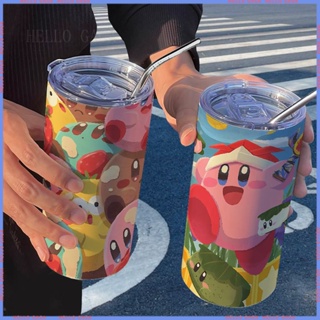 🥤สินค้าแอนิเมชั่น Limited 🥤Water Cup🥤 Star Kirby กระติกน้ําร้อนสเตนเลส แบบพกพา คุณภาพสูง สําหรับออฟฟิศ