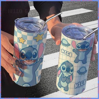 🥤Animation Peripheral Limited 🥤Water Cup🥤กระติกน้ําร้อน สเตนเลส แบบพกพา ลาย Stitch น่ารัก สําหรับออฟฟิศ