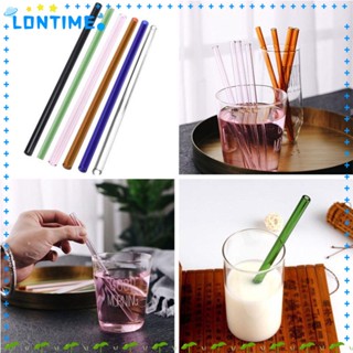 Lontime หลอดดูดเครื่องดื่ม แก้วไพเร็กซ์ สําหรับงานแต่งงาน บาร์ 4 ชิ้น