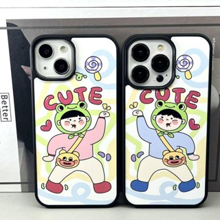 เคสโทรศัพท์มือถือ ซิลิโคน กันกระแทก ลายการ์ตูนตลก เรียบง่าย สําหรับ Iphone 14ProMax 12 13pro 11