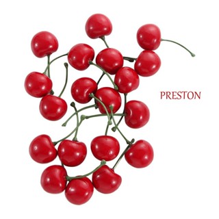 Preston เชอร์รี่ประดิษฐ์ โฟม ผลไม้ ขนาดเล็ก เครื่องประดับ งานฝีมือ อาหาร เชอร์รี่เทียม